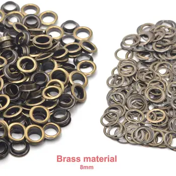 KALASO 100sets 8mm Pure Brass Material Bronze Grommet Eyelet With Washer Fit Leather Craft Shoes Belt Cap Bag Diy Supplies
KALASO 100sets 8mm Pure Brass Material Bronze Grommet Eyelet With Washer Fit Leather Craft Shoes Belt Cap Bag Diy Supplies