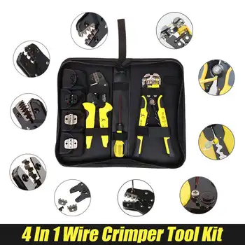 New Multifunction Crimping Tools 4 In 1 Wire Crimper Emgineering Ratchet Terminal Wire Stripper Cable Cutter Hand Tools Set
New Multifunction Crimping Tools 4 In 1 Wire Crimper Emgineering Ratchet Terminal Wire Stripper Cable Cutter Hand Tools Set