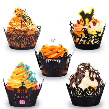 100 Pack Halloween Cupcake Wrappers Cake Decoration Bat Spiderweb Pumpkin Castle Ghost And Witch Laser Cut Paper Liners Holders For Party Birthday Halloween Decoration
100 Pack Halloween Cupcake Wrappers Cake Decoration Bat Spiderweb Pumpkin Castle Ghost And Witch Laser Cut Paper Liners Holders For Party Birthday Halloween Decoration