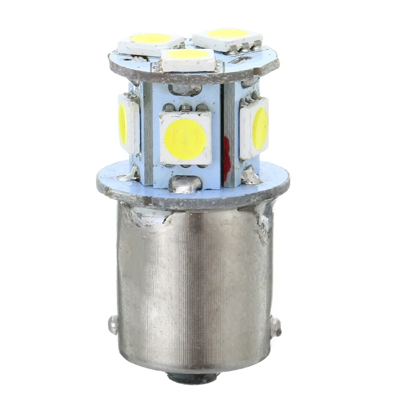 For Car Lighting 1Pair DC12V BA15S R5W 1156 5050 8SMD LED Bulb White Car Tail Turn Signal Corner Side Marker Parking Stop Light