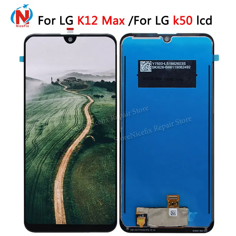 For LG K50 LCD Display LMX520BMW, LMX520EMW Digitizer Touch Screen with frame Assembly Mobile Phone Parts For LG k12 Max lcd
For LG K50 LCD Display LMX520BMW, LMX520EMW Digitizer Touch Screen with frame Assembly Mobile Phone Parts For LG k12 Max lcd