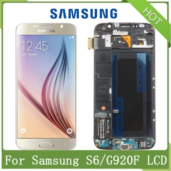 5.1''Original SUPER AMOLED LCD For SAMSUNG GALAXY S6 G920 G920F G920F With Frame LCD Touch Screen Digitizer Assembly Replacement
5.1''Original SUPER AMOLED LCD For SAMSUNG GALAXY S6 G920 G920F G920F With Frame LCD Touch Screen Digitizer Assembly Replacement