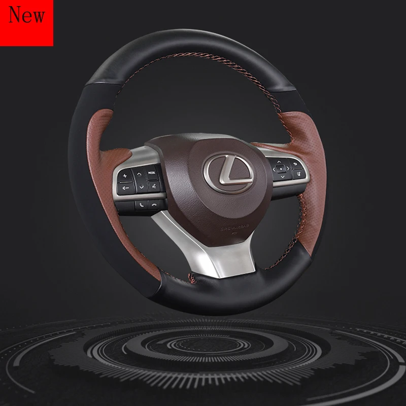 DIY Hand-Stitched Leather Car Steering Wheel Cover for Lexus Rx450 RX300 Car Accessories
DIY Hand-Stitched Leather Car Steering Wheel Cover for Lexus Rx450 RX300 Car Accessories