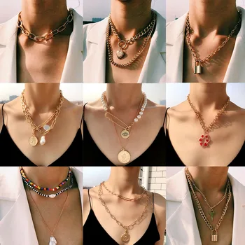 Flatfoosie Multilayer Carved Portrait Coin Pendant Choker Necklace Women Vintage Long Chain Pearl Necklaces Statement Jewelry
Flatfoosie Multilayer Carved Portrait Coin Pendant Choker Necklace Women Vintage Long Chain Pearl Necklaces Statement Jewelry