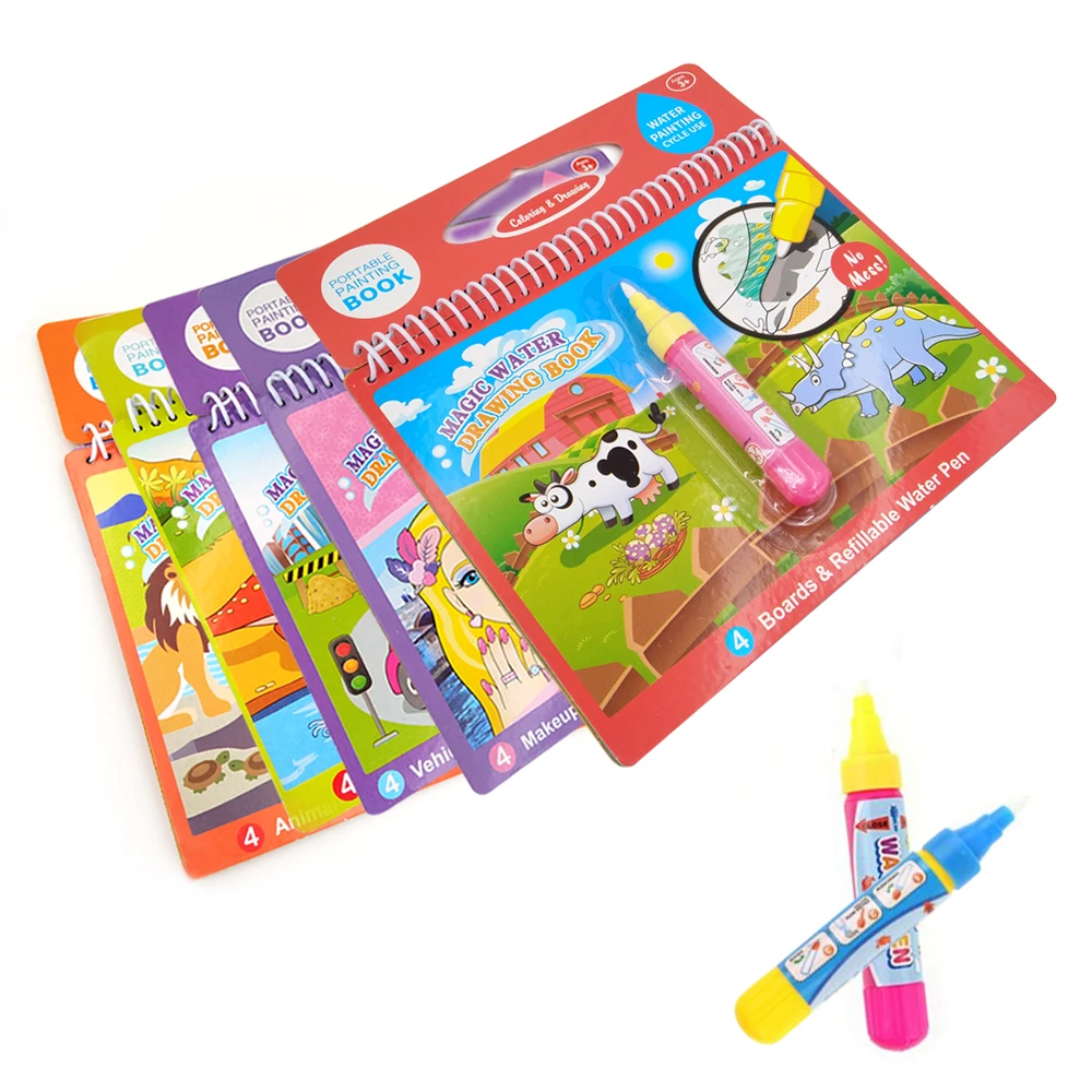 Coloring Book Magic Water Drawing Book Coloring Book Doodle & Magic Pen Painting Drawing Board for Kids Toys Birthday Gift
Coloring Book Magic Water Drawing Book Coloring Book Doodle & Magic Pen Painting Drawing Board for Kids Toys Birthday Gift