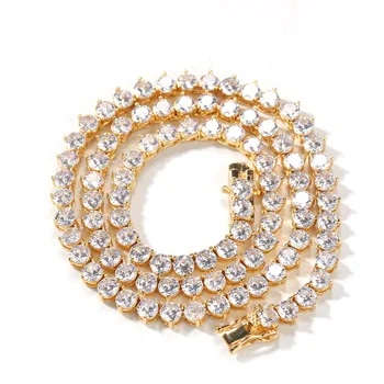 Eurpe Fashion Hip Hop Choker Bling AAA Zircon Necklace For Men 3mm Width 1 Row Tennis Chains Party Performance Essential Jewelry
Eurpe Fashion Hip Hop Choker Bling AAA Zircon Necklace For Men 3mm Width 1 Row Tennis Chains Party Performance Essential Jewelry