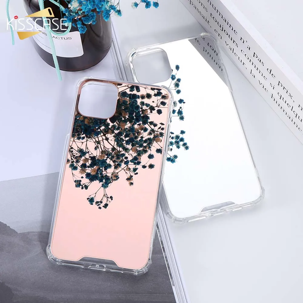 KISSCASE прозрачный зеркальный чехол для телефона iPhone 11 Pro Max XR Coque защитная задняя