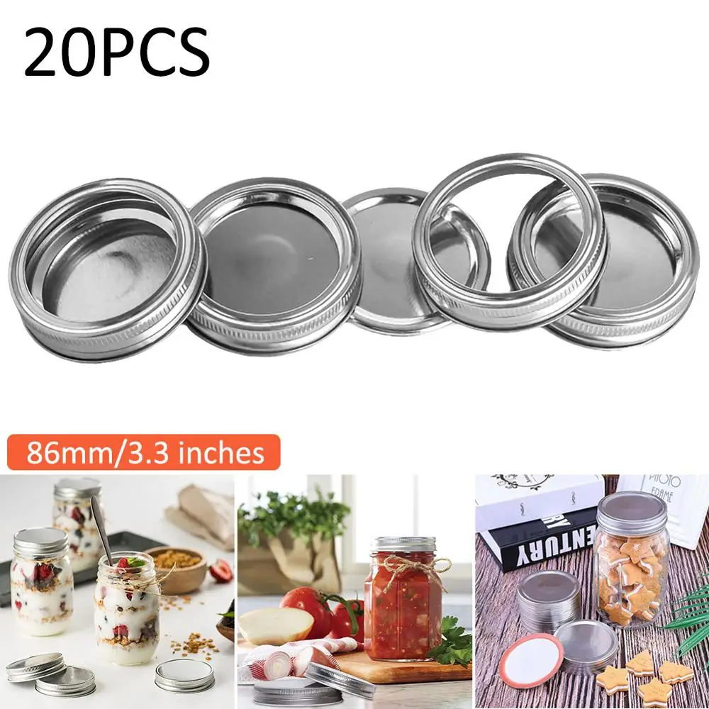 Split-Type Lids Sealing Storage Solid Caps Detachable Stainless Steel Cover for Regular/Wide Mouth Mason Jar
Split-Type Lids Sealing Storage Solid Caps Detachable Stainless Steel Cover for Regular/Wide Mouth Mason Jar