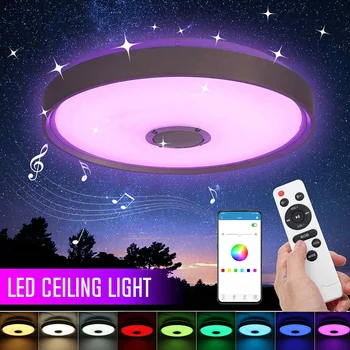 60W Modern LED Ceiling Light Home Lighting APP and Remote Control Music Light Bedroom Smart Ceiling Lamp Dimmable Color Changing
60W Modern LED Ceiling Light Home Lighting APP and Remote Control Music Light Bedroom Smart Ceiling Lamp Dimmable Color Changing