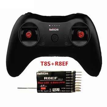 T8S 8CH RC Remote Controller Transmitter 2.4G with R8EF or R8FM Receiver Handle Stick for FPV Quad Drone Airplane Car
T8S 8CH RC Remote Controller Transmitter 2.4G with R8EF or R8FM Receiver Handle Stick for FPV Quad Drone Airplane Car