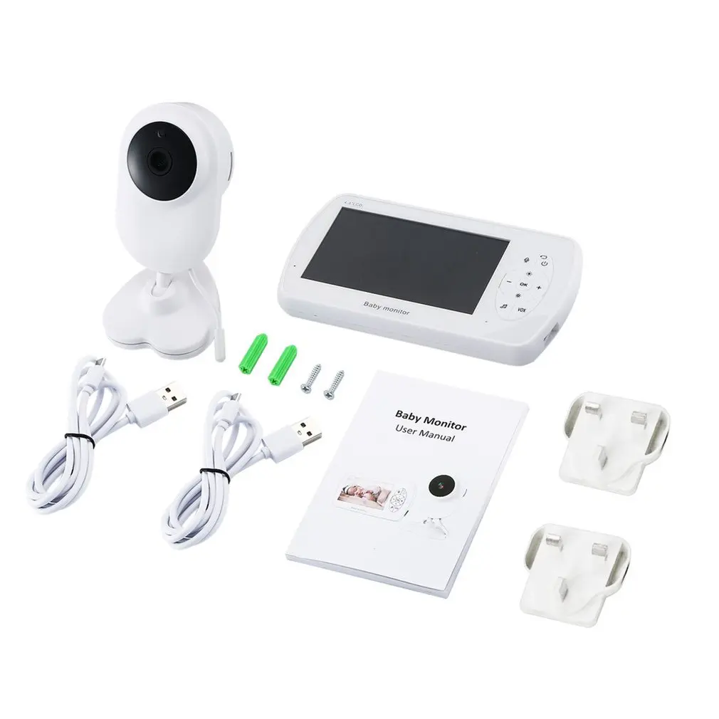 Wireless Video Color Monitor 4.3 inch High Resolution Baby Nanny Camera Night Vision Temperature Sleeping Monitor
Wireless Video Color Monitor 4.3 inch High Resolution Baby Nanny Camera Night Vision Temperature Sleeping Monitor