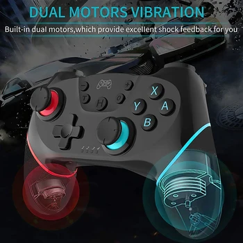 Bluetooth Game Controller Electronic Machine Accessories Dual Motor Vibration 6-Axis Wireless Joystick Gamepad
Bluetooth Game Controller Electronic Machine Accessories Dual Motor Vibration 6-Axis Wireless Joystick Gamepad