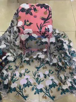 Newest African Tulle Lace Fabrics With Sequins Embroidery Net Lace African French Lace High Quality With 3 d flowers Wedding
Newest African Tulle Lace Fabrics With Sequins Embroidery Net Lace African French Lace High Quality With 3 d flowers Wedding