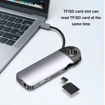 Docking Station 10-in-1 Type C Multifunctional Intelligent Laptop Computer Group Control Hub USB Hub
Docking Station 10-in-1 Type C Multifunctional Intelligent Laptop Computer Group Control Hub USB Hub