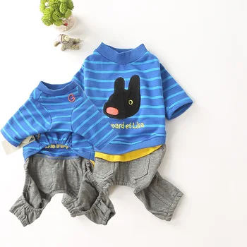 Dog Pajamas Soft Blue Pet Clothes for Small Dog Cat Puppy Jumpsuit Overalls Suit Doggy Apparel 
Dog Pajamas Soft Blue Pet Clothes for Small Dog Cat Puppy Jumpsuit Overalls Suit Doggy Apparel