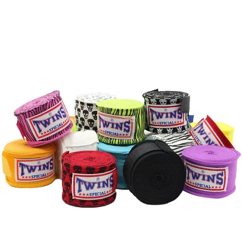 TWINS 2pcs/pack 5M length 5cm width Boxing Hand Wraps MMA Muay Thai Kick Boxing Handwraps for Training Bandages F
TWINS 2pcs/pack 5M length 5cm width Boxing Hand Wraps MMA Muay Thai Kick Boxing Handwraps for Training Bandages F