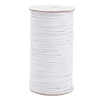 4mm 1/8" Wide Flat Elastic Cord for DIY Mask Material White Black Sewing Accessories about 140-200yards/roll
4mm 1/8" Wide Flat Elastic Cord for DIY Mask Material White Black Sewing Accessories about 140-200yards/roll