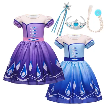 3D Printing Girls Elsa Purple Blue Dress Fancy Princess Party Supplies Costume Kids Role Play Snow Queen Halloween Disguise Gown
3D Printing Girls Elsa Purple Blue Dress Fancy Princess Party Supplies Costume Kids Role Play Snow Queen Halloween Disguise Gown