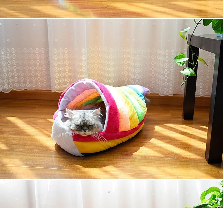 New Creative Pet Dog Cat Beds Rainbow Boat Mats Teddy Rabbit Bed House Basket for Small Medium Dog Soft Warm Beds House AEZLZ541
New Creative Pet Dog Cat Beds Rainbow Boat Mats Teddy Rabbit Bed House Basket for Small Medium Dog Soft Warm Beds House AEZLZ541