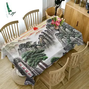 Chinese Style Tablecloth 3d Waterfall and High Mountains Landscape Pattern Washable Thicken Rectangular Table Cloth for Wedding
Chinese Style Tablecloth 3d Waterfall and High Mountains Landscape Pattern Washable Thicken Rectangular Table Cloth for Wedding