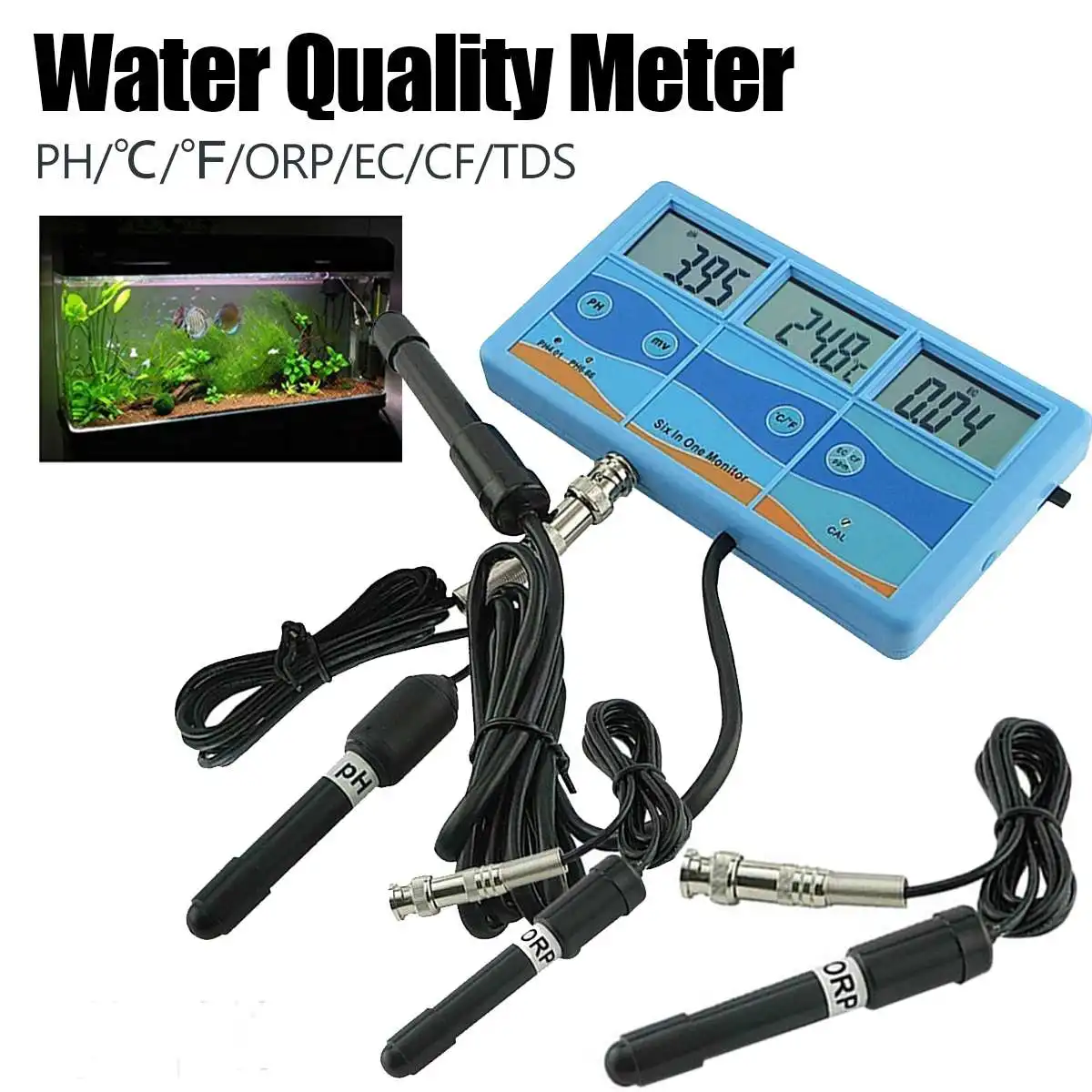 Waterproof Water Quality Meter Rechargeable Battery Measure Water Quality Tester Solution Oxidation Reduction Pool Test Tool
Waterproof Water Quality Meter Rechargeable Battery Measure Water Quality Tester Solution Oxidation Reduction Pool Test Tool