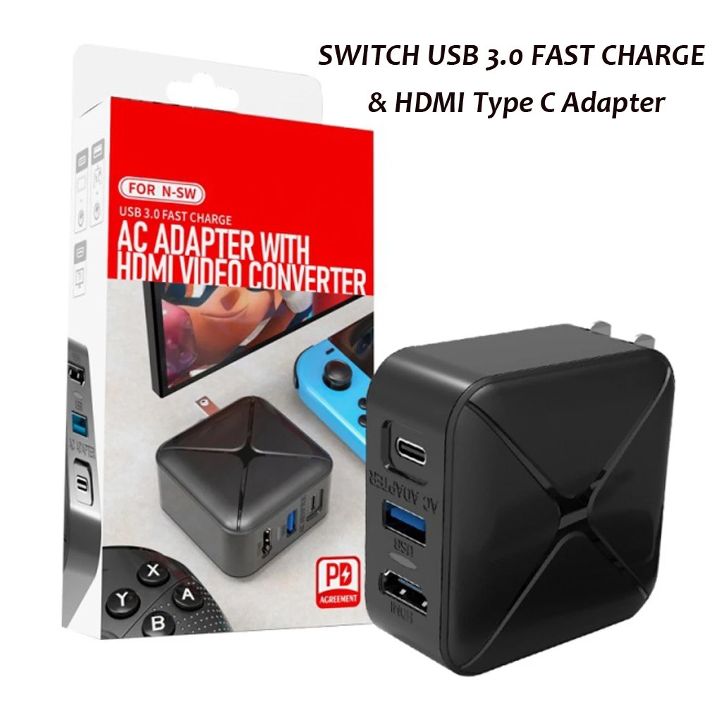 For Nintend Switch FAST Charging Portable Dock 1080P 4K HDMI Adapter For Switch USBC 3.0 HDMI Converter Type-C HUB Adapter
For Nintend Switch FAST Charging Portable Dock 1080P 4K HDMI Adapter For Switch USBC 3.0 HDMI Converter Type-C HUB Adapter
