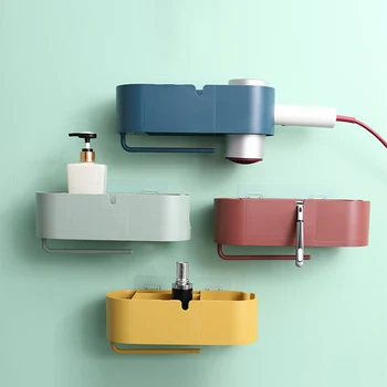 Wall Mounted Bathroom Organizer Water-Resitant Hairdryer Holder Towel Hanger Shampoo Stand
Wall Mounted Bathroom Organizer Water-Resitant Hairdryer Holder Towel Hanger Shampoo Stand