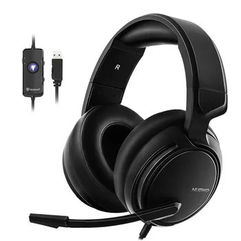 Gaming Headset 7.1 Sound Over-ear Headphone Earphone USB with Microphone Bass Stereo Computer Gamer Brand NUBWO N12
Gaming Headset 7.1 Sound Over-ear Headphone Earphone USB with Microphone Bass Stereo Computer Gamer Brand NUBWO N12