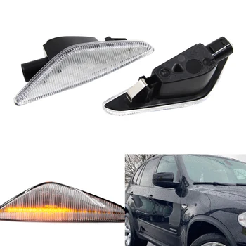 2pc Clear LED Dynamic Turn Signal Light Side Marker Lamp Sequential Indicator Light For BMW X3 F25 X5 E70 X6 E71 E72 2008-2014
2pc Clear LED Dynamic Turn Signal Light Side Marker Lamp Sequential Indicator Light For BMW X3 F25 X5 E70 X6 E71 E72 2008-2014