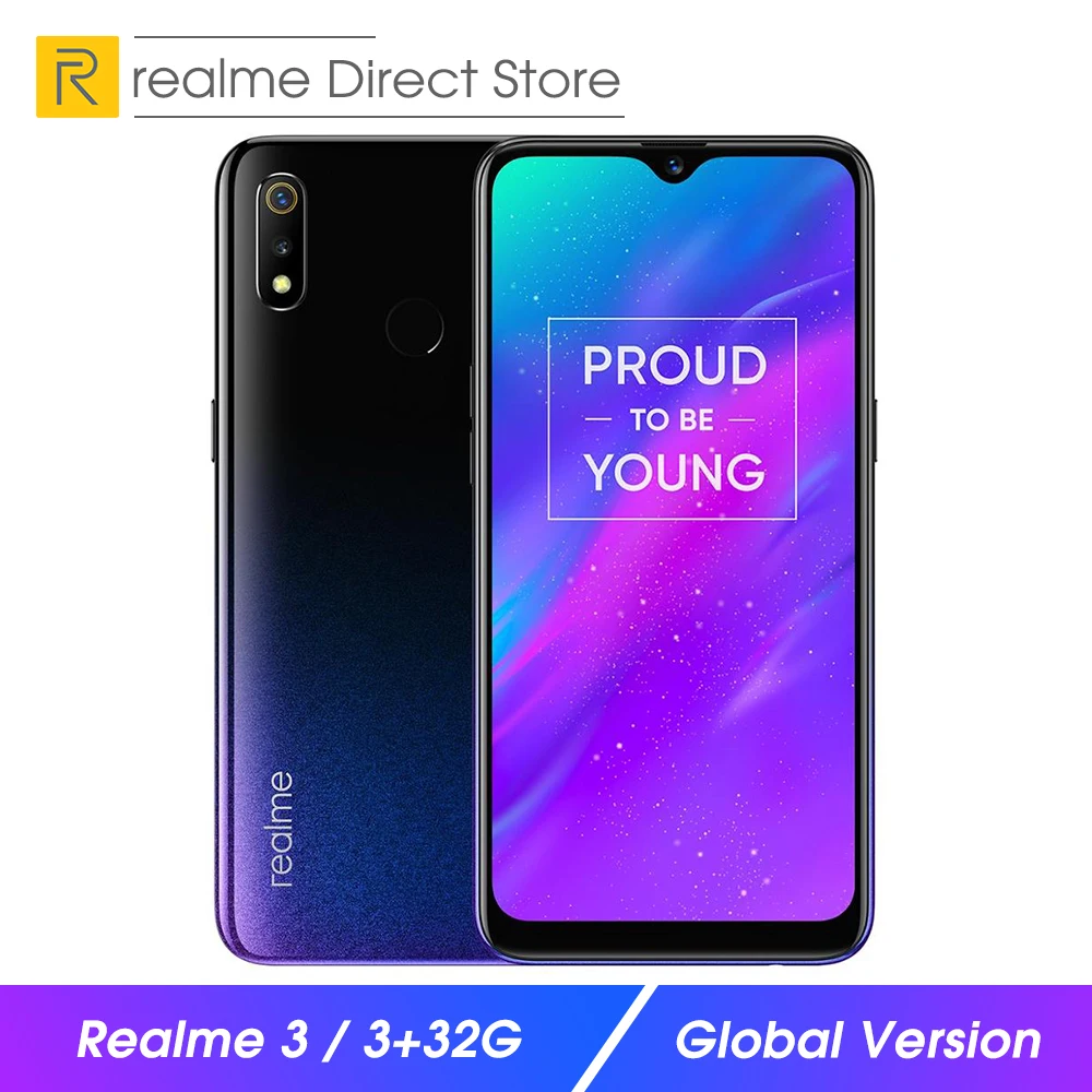 Global Version OPPO realme 3 3GB RAM 32GB ROM Mobile Phone 6.2” Smart Moblie Phone 4230mAh Dual Camera Smartphone
Global Version OPPO realme 3 3GB RAM 32GB ROM Mobile Phone 6.2” Smart Moblie Phone 4230mAh Dual Camera Smartphone