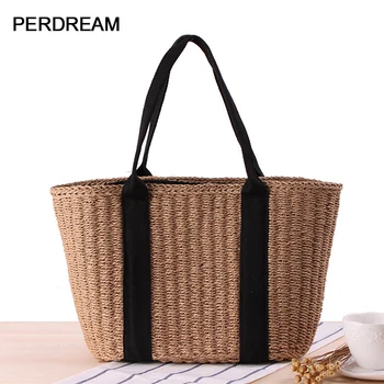 New European and American style simple straw bag hand-woven large-capacity single shoulder hand carry dual-use wild handbag
New European and American style simple straw bag hand-woven large-capacity single shoulder hand carry dual-use wild handbag