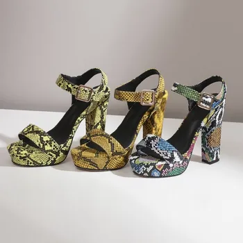 US4-11 Womens Snake Python Pattern Mixed Colors Block Super High Heel Sandals Gladiator Shoes Platform Opem Toe Plus Siz 3Colors
US4-11 Womens Snake Python Pattern Mixed Colors Block Super High Heel Sandals Gladiator Shoes Platform Opem Toe Plus Siz 3Colors