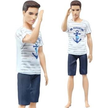 Handmade Doll Outfit for Barbie Doll Friend Ken Summer Casual Wear White T-Shirt Short Pants Clothes Accessories 1/6 Kids Toy
Handmade Doll Outfit for Barbie Doll Friend Ken Summer Casual Wear White T-Shirt Short Pants Clothes Accessories 1/6 Kids Toy