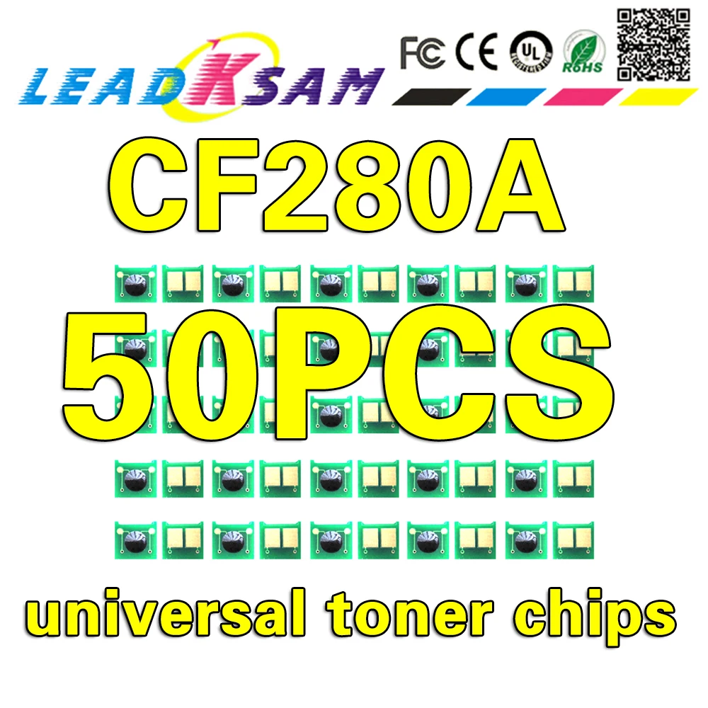 50 шт. чипы для тонер картриджа 80A совместимые с hp280a LaserJet Pro 400 M401a M401d M401n M401dn M401dw M425dn