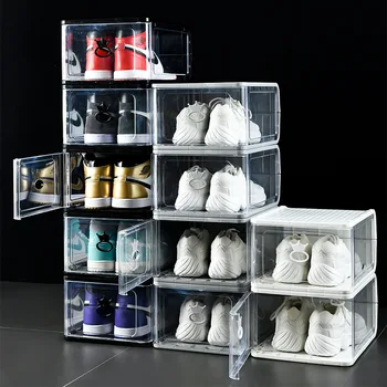 Foldable Clear Shoe Storage Boxes Thickened Dustproof Boots Bins Superimposed Combination Shoe Cabinet Home Organization Box
Foldable Clear Shoe Storage Boxes Thickened Dustproof Boots Bins Superimposed Combination Shoe Cabinet Home Organization Box