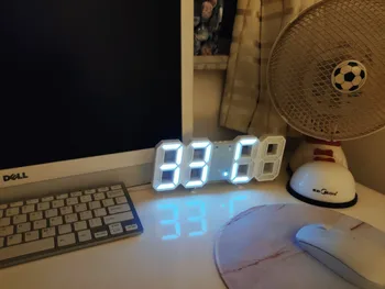 INS Han Wind 3D Night Light LED Digital Clock Home Simple Versatile Wall Clock Clock Creative Desk alarm Clock
INS Han Wind 3D Night Light LED Digital Clock Home Simple Versatile Wall Clock Clock Creative Desk alarm Clock