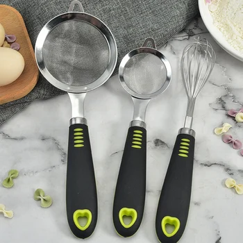 3Pcs Stainless Steel Wire Fine Mesh Sieve Oil Strainer Flour Colander Sifter DIY Kitchen Tools for Filtering Food
3Pcs Stainless Steel Wire Fine Mesh Sieve Oil Strainer Flour Colander Sifter DIY Kitchen Tools for Filtering Food