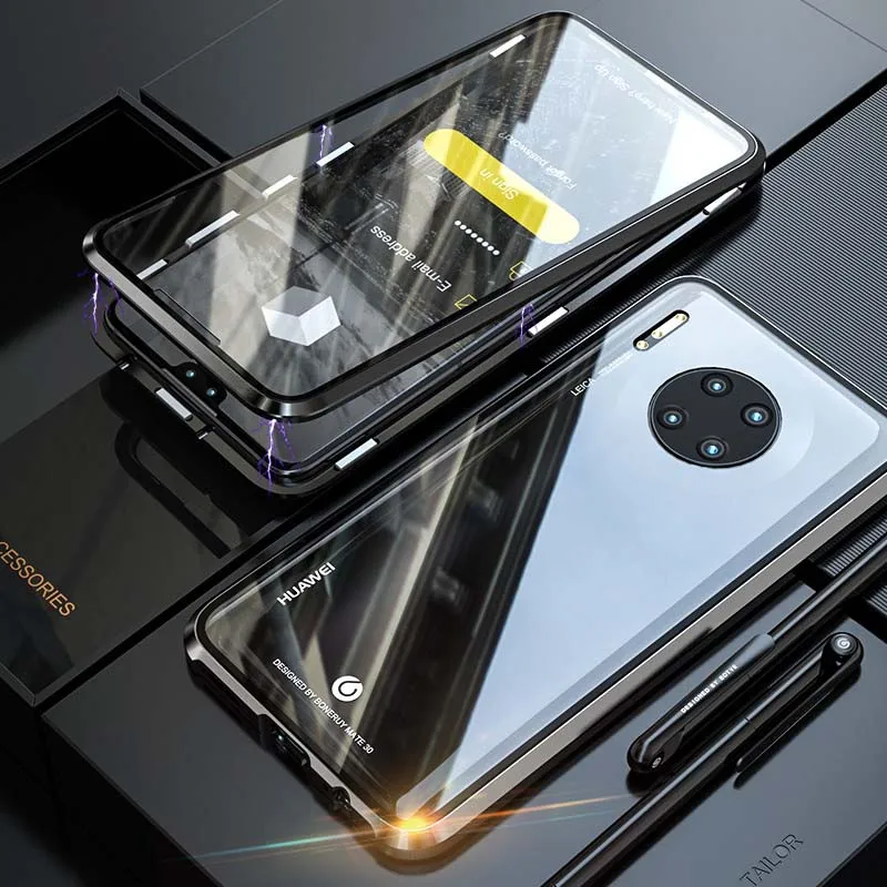 Front And Back Magnetic Glass Case For Huawei Mate30 360 Metal Bumper Full Body Cover Coque For Huawei Mate30Pro Cases KS0374
Front And Back Magnetic Glass Case For Huawei Mate30 360 Metal Bumper Full Body Cover Coque For Huawei Mate30Pro Cases KS0374