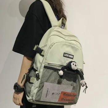 Ladies Kawaii Boy Mesh Backpack Buckle New Male Fashion School Bag College Girl Student Trendy Backpack Nylon Book Women Bag Men
Ladies Kawaii Boy Mesh Backpack Buckle New Male Fashion School Bag College Girl Student Trendy Backpack Nylon Book Women Bag Men