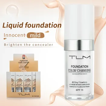 Face Foundation Temperature Change Color Liquid Foundation Long Lasting Oil-control Concealer Cream Natural Make Up Cosmetics
Face Foundation Temperature Change Color Liquid Foundation Long Lasting Oil-control Concealer Cream Natural Make Up Cosmetics