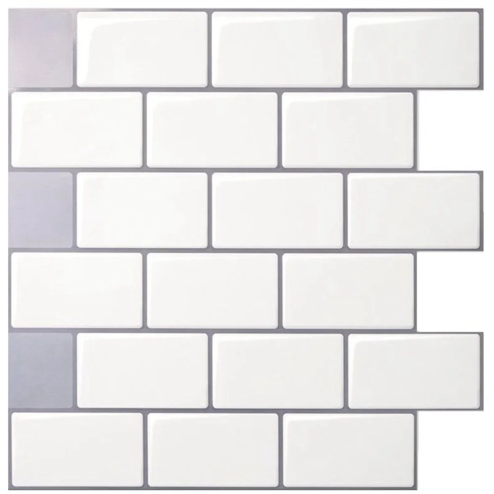 Mosaic Stick On Self-adhesive Wall Tile Stickers Anti Oil For Kitchen & Bathroom 10 * 10.62 inch Kicthen Wall Decoration
Mosaic Stick On Self-adhesive Wall Tile Stickers Anti Oil For Kitchen & Bathroom 10 * 10.62 inch Kicthen Wall Decoration
