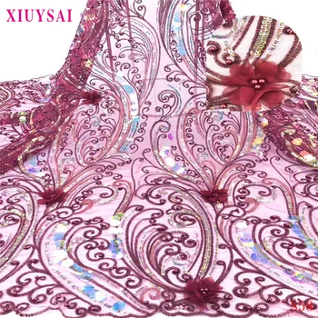 red lace fabric 3D flower 2020 African beaded french net lace fabric high quality sequins Nigerian tulle mesh lace Dubai SL58
red lace fabric 3D flower 2020 African beaded french net lace fabric high quality sequins Nigerian tulle mesh lace Dubai SL58