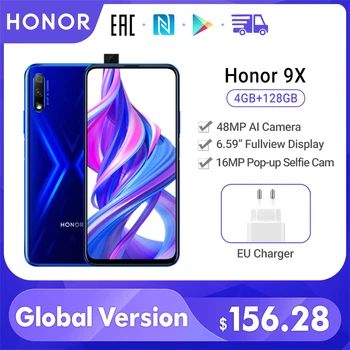 

Special Version Honor 9X Smartphone Global Version 4GB 128GB 48MP Dual Cam 6.59'' Mobile Phone Android 9 4000mAh OTA Google Play