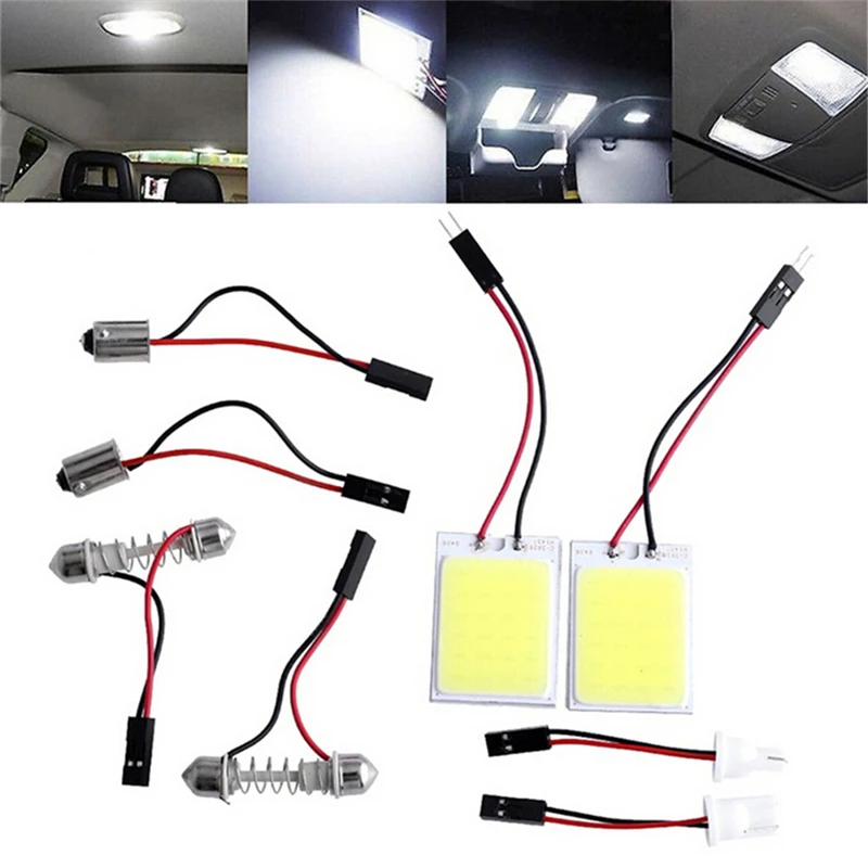 

HID White 24COB LED Panel Light For Car Interior Door Trunk Map Dome Light New