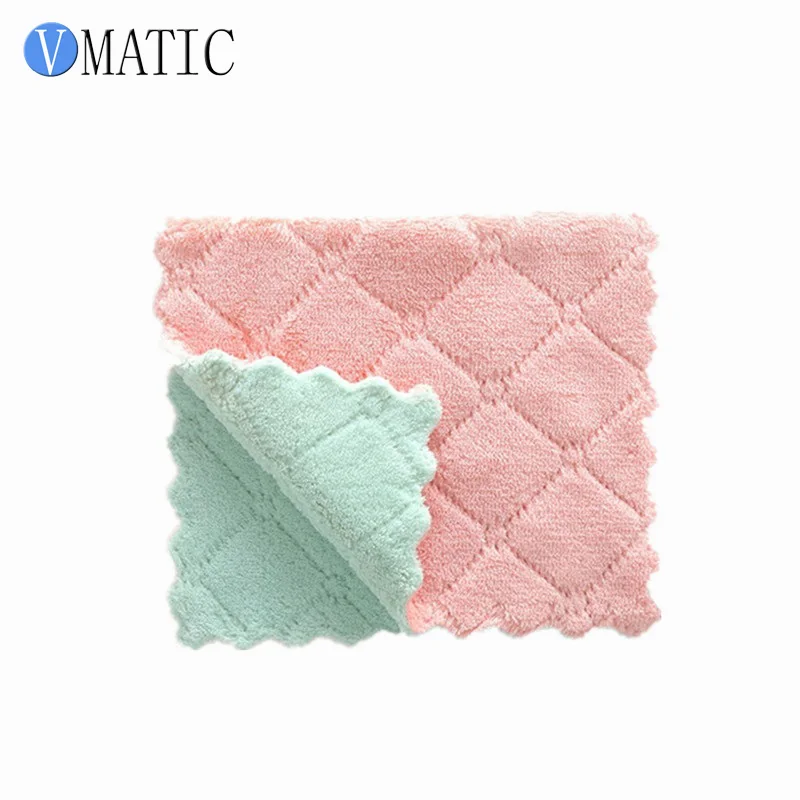 Hangable coralline velvet towel washcloth kitchen cleaning towel does not drop wool water absorbent dishcloth
Hangable coralline velvet towel washcloth kitchen cleaning towel does not drop wool water absorbent dishcloth