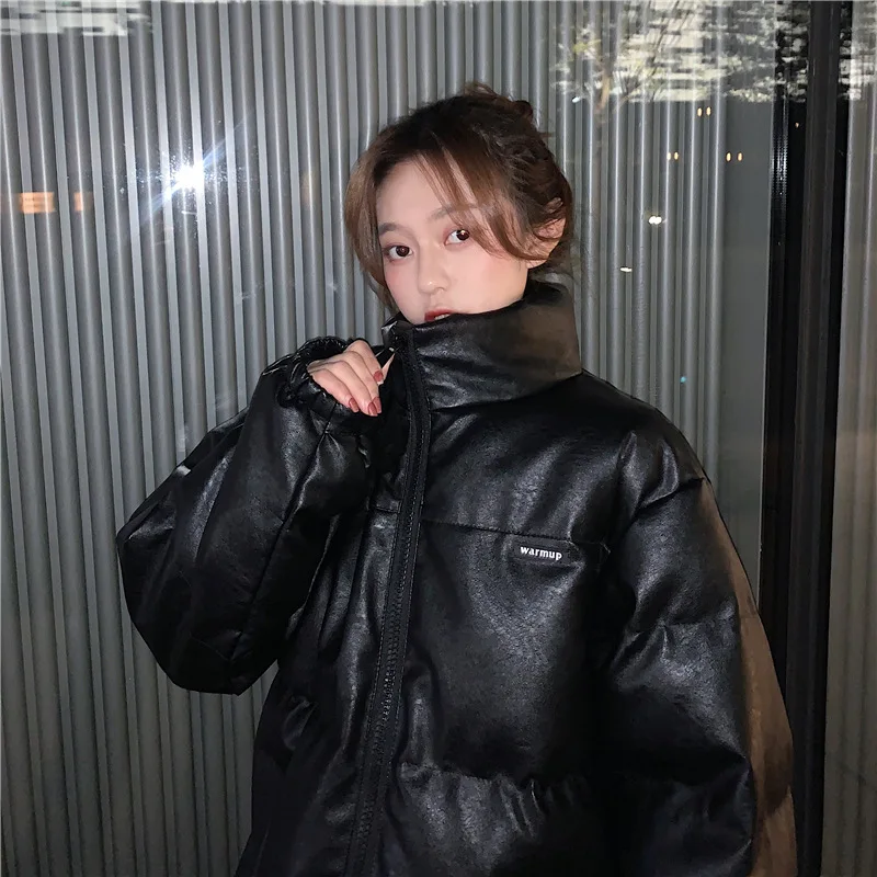 Зимняя суперъяркая свободная Толстая стеганая куртка из искусственной кожи в южнокорейском стиле 2020, женская мода, INS
Зимняя суперъяркая свободная Толстая стеганая куртка из искусственной кожи в южнокорейском стиле 2020, женская мода, INS