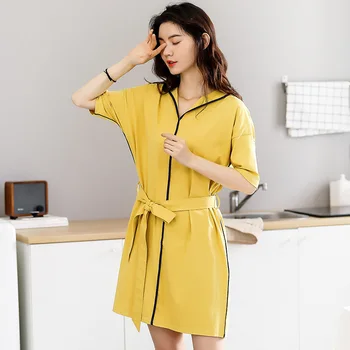Women's night dress short sleeves thin summer knitted cotton princess style plus size pajama soft oversize home wear
Women's night dress short sleeves thin summer knitted cotton princess style plus size pajama soft oversize home wear