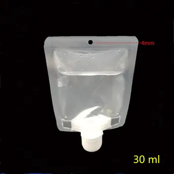 30ml Plastic Nozzle Beverage Packaging Bag, Mini plastic suctiion Beverage Bag, upside-down hanging drink bag 50pcs 
30ml Plastic Nozzle Beverage Packaging Bag, Mini plastic suctiion Beverage Bag, upside-down hanging drink bag 50pcs
