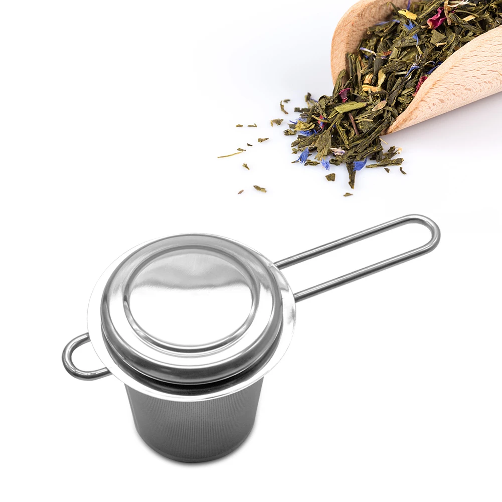 Reusable Stainless Steel Mesh Tea Infuser Tea Strainer Teapot Tea Leaf Spice Filter Drinkware Kitchen Accessories W/ Handles Lid
Reusable Stainless Steel Mesh Tea Infuser Tea Strainer Teapot Tea Leaf Spice Filter Drinkware Kitchen Accessories W/ Handles Lid