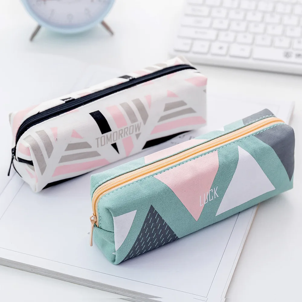 School student pencil case Geometric patterns Simple Pencil Pen Case Cosmetic Makeup Bag Storage Pouch Purse Students School L*5
School student pencil case Geometric patterns Simple Pencil Pen Case Cosmetic Makeup Bag Storage Pouch Purse Students School L*5